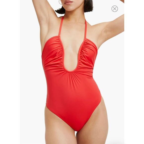 $130 Leilani Halter Neck One-Piece Swimsuit size 1 m8 - Picture 1 of 7